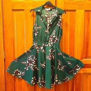 Jade cherry blossom fit-and-flare dress - Lavender Brown size S/4